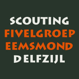 Het logo van Scouting Fivelgroep Eemsmond Delfzijl